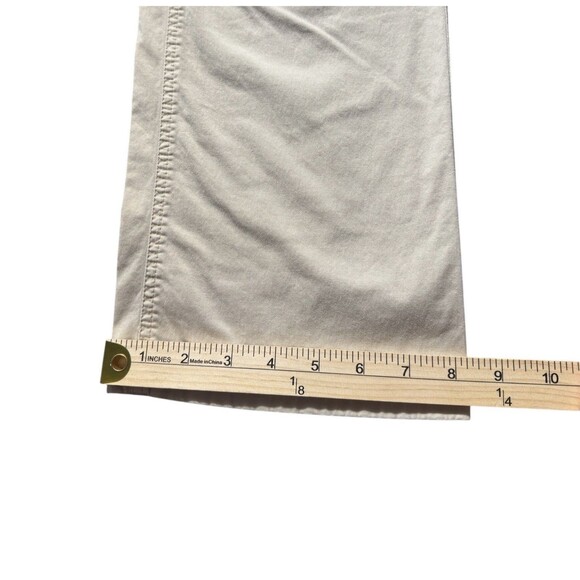 Talbots Women’s Stretch Straight Leg Pants Size 4 Beige Mid Rise Cotton Blend - Picture 7 of 7
